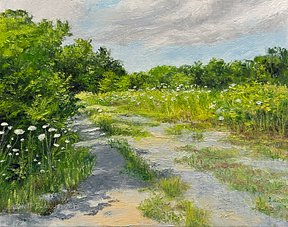 Hollett-Bazouzi_PathWithQueenAnnesLaceStudy_8x10_oil$450