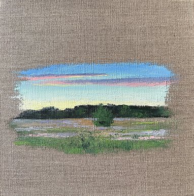 Hollett-Bazouzi_FieldatTwilight, PurpleIII_oil_8x8_$175_2608