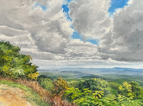 Hollett-Bazouzi_VA_CloudsOver TheShenandoahValley_Oil_18x24_3938 smaller