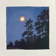 Treetops and Full Moon