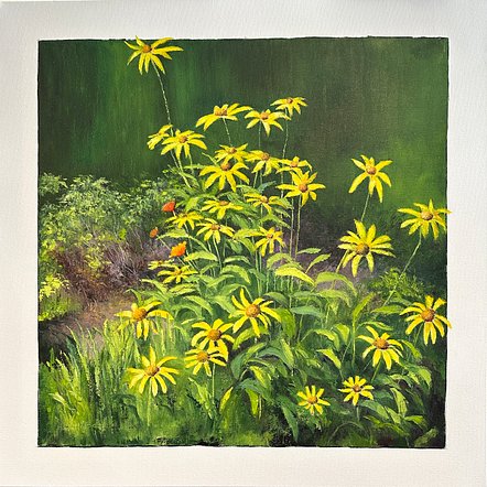 Hollett-Bazouzi_Wildflowers 2_oil on canvas_24x24_6805