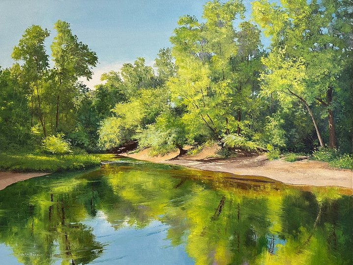 edit-Hollett-Bazouzi_Summer Morning on Swift Creek II_oil on canvas_30x40_6803
