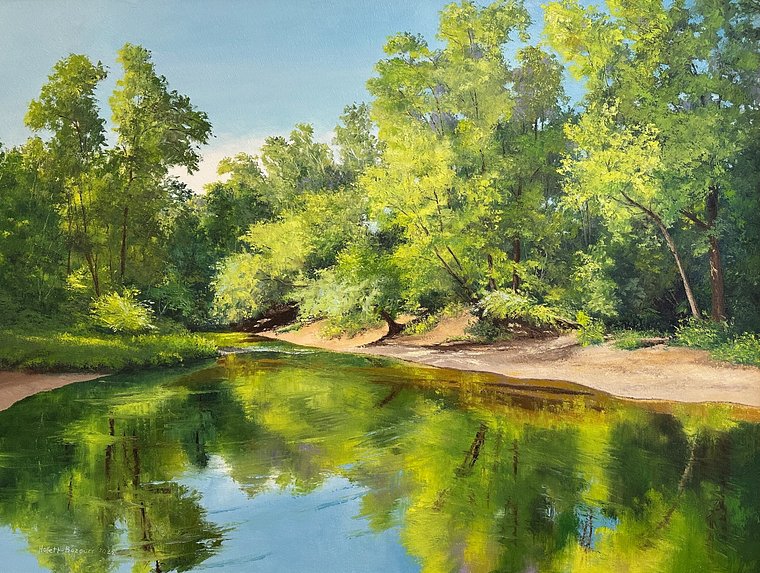 edit-Hollett-Bazouzi_Summer Morning on Swift Creek II_oil on canvas_30x40_6803